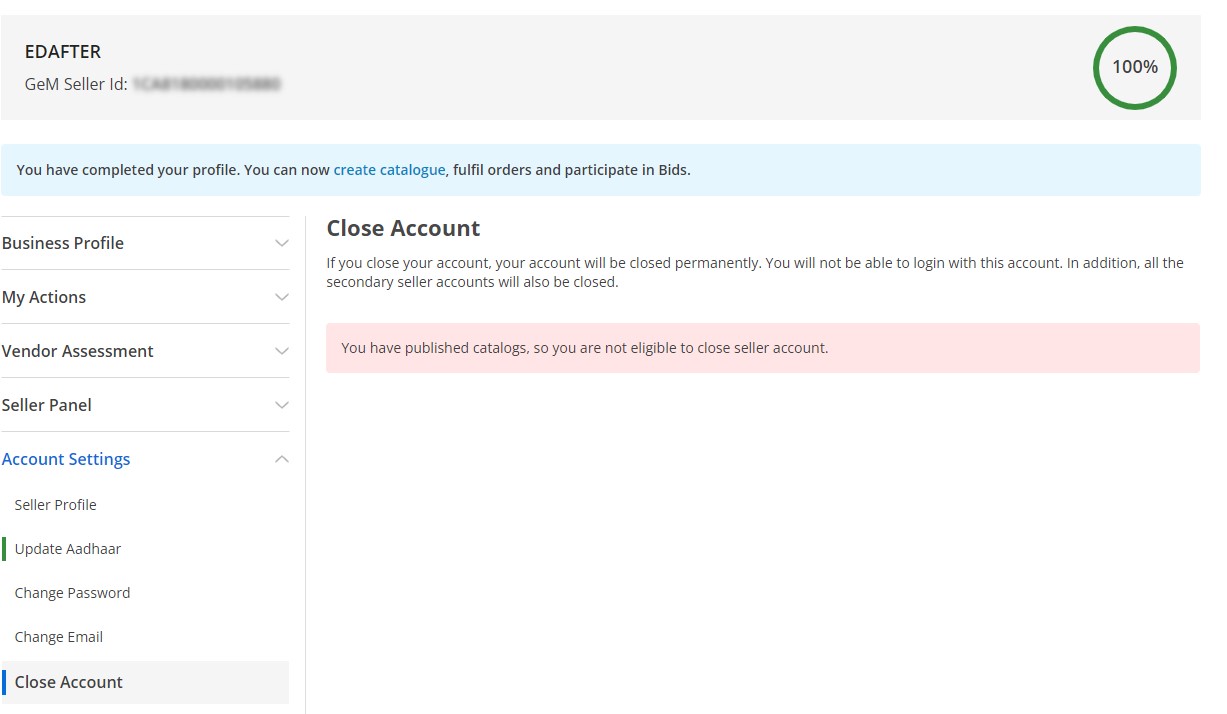Close Account