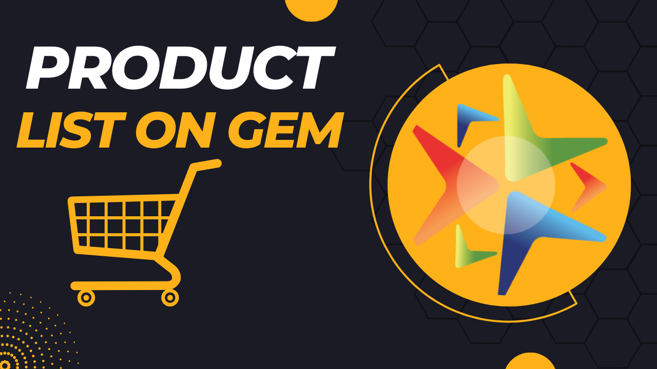 List of products on GeM