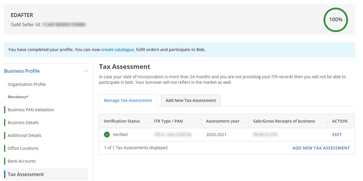 Tax Assessment