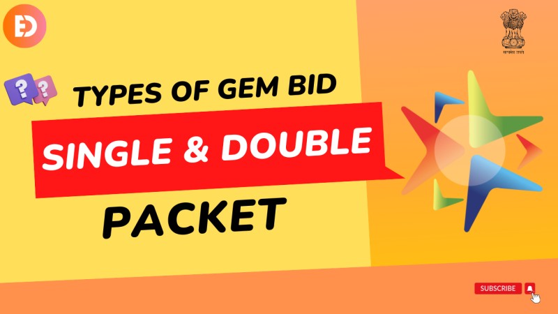 Types of bids on GeM