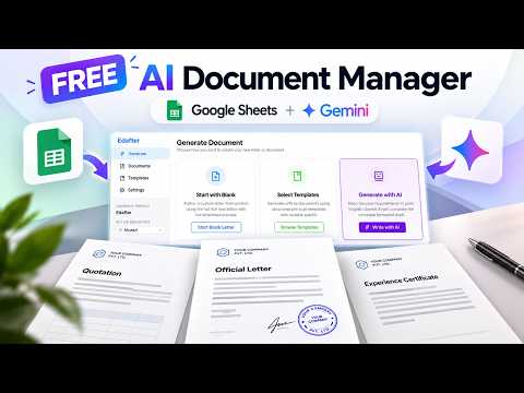 A screenshot showing a Google Sheet integrated with Gemini for document management.